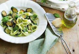 Orecchiette with courgettes and hazelnut pesto