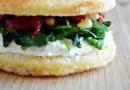 Fancy Spinach Grilled Cheese Sandwich