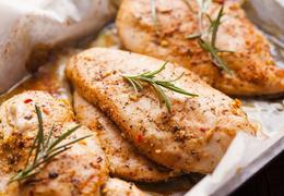 3-Ingredient Spicy Baked Chicken Breasts