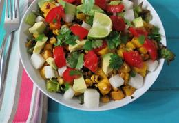 Roasted Squash and Mexican Black Bean Salad