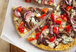 Beef and Blue Pizza