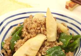 ごま油 しょうゆ ピーマン たけのこ の ディナー レシピ