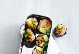 Smoked Salmon Maki Rolls