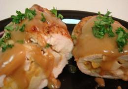 Chicken Breasts Stuffed With Apples & Cheddar
