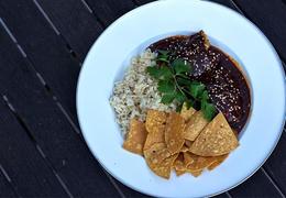 Slow Cooker Mole with Grilled Chicken