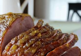 Slow Cooker Orange Marmalade Glazed Ham