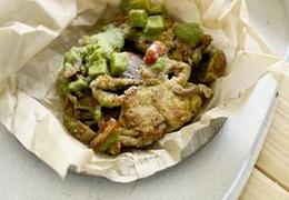 Soft-shell Crabs with Red and Green Salsa