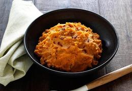 Chipotle Smashed Sweet Potatoes