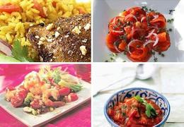 Yellow Peppers with Tomatoes