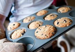 Blueberry Muffins with Sour Cream