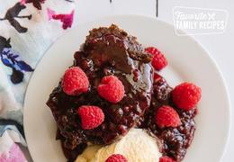 Dutch Oven Chocolate Raspberry Cake