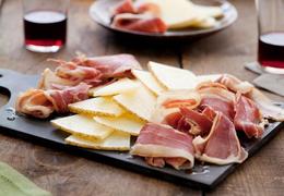 Serrano Ham and Manchego Cheese Plate