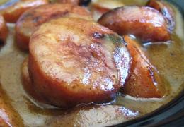 Crock Pot Honey BBQ Hot Dog Bites-Real Housemoms
