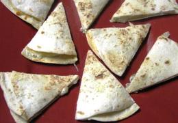 Basil & Cheese Tortilla Wedges