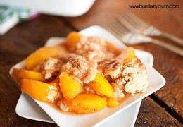 Honey Cinnamon Peach Cobbler