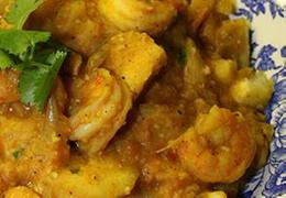 Shrimp Tapioca Masala - Shrimp Kappa Masala