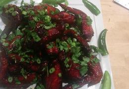Just Jan’s Tangerine Sriracha Wings