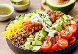Easy Ground Beef Keto Taco Salad