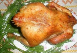 1. Курица в духовке в фольге