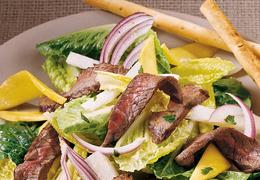 Steak & Mango Salad with Cilantro Dressing