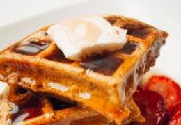Pumpkin Protein Waffles {Freezer Meal}