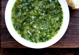 Leek and Spinach Soup