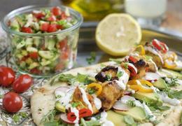 The California Grilled Chicken Shawarma Kabob