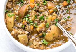 Easy Lentil Potato Soup Recipe