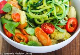 Thai Green Curry Chicken Zucchini Noodles Recipe