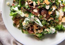 Broccoli Salad with Sour Cream Dressing