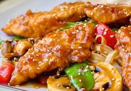 Low Fat Baked Crispy Orange Hoisin Chicken
