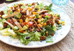 Taco Salad with Chickpea ‘Beef’