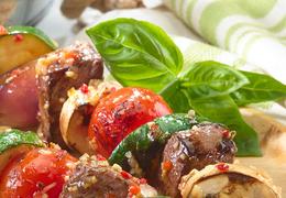 Italian Beef Vegetable Kabobs