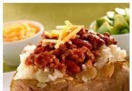 Chili-Stuffed Baked Potatoes
