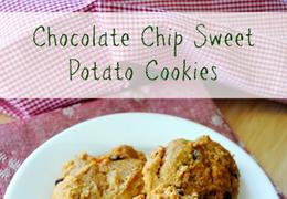 Soft and Fluffy Chocolate Chip Sweet Potato Cookies