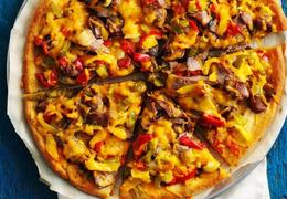 Fast Philly Cheesesteak Pizza