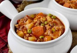 Vegetable Beef and Rice Soup