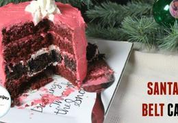 Easy Christmas Cake: Santa's Belt
