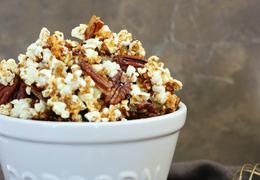 Salted Caramel Pecan Popcorn
