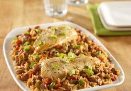 Spicy Chicken with Rice and Beans