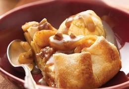 Cinnamon-Apple Pie with Caramel-Pecan Sauce