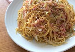 にんにく ショートパスタ ねぎ の レシピ