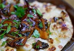 Easy mushroom naan