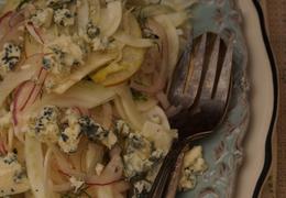 Shaved Fennel, Apple & Red Onion Salad with Blue Cheese