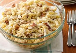 Make-Ahead Chicken Bacon Ranch Pasta