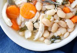 Instant Pot Healthy White Bean and Chicken Soup