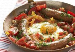 Sausages with the lot