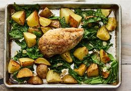 BRAISED MUSTARD GREENS with potatoes and leeks