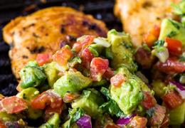 Grilled Chicken with Avocado Salsa