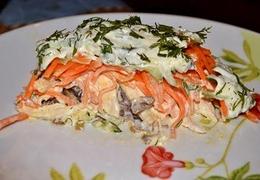 Салат Восторг с корейской морковью. Очень вкусный салат на праздничный стол! — Video | VK